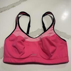 VSX Victoria’s Secret Sports Bra 34C Pink With Black Trim